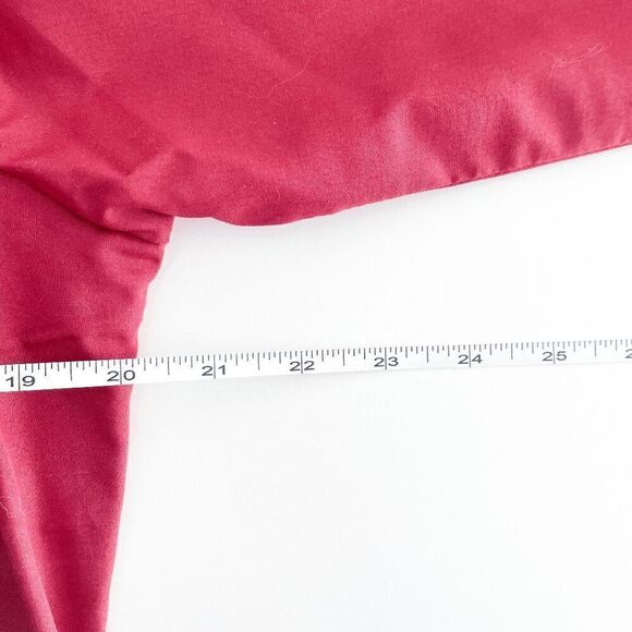 Vintage Karman Mens Pearl Snap Button Western Shirt Burgundy Red Size 15.5-33 - Picture 7 of 10